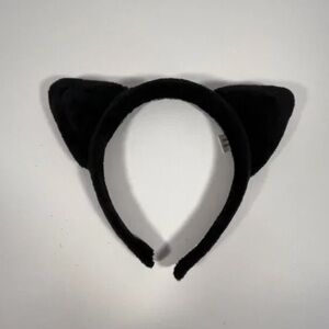 Black Plush Cat Ear Headband - Kids Accessories